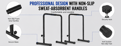 Heavy Duty Adjustable Dip Station | Calisthenics Strength Training Bars