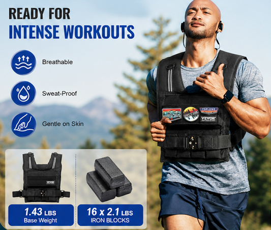 35LB Adjustable Weighted Vest | Calisthenics & Strength Training Vest
